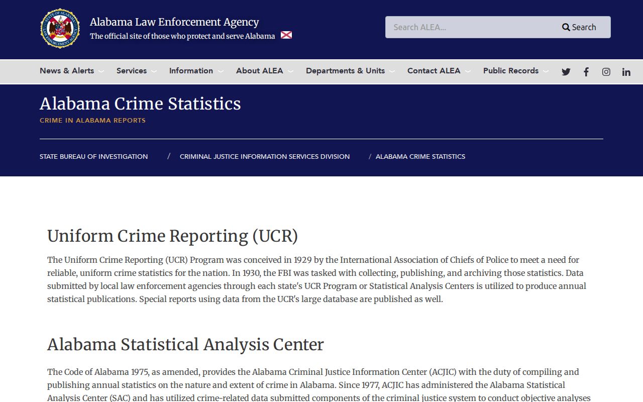Akron criminal records and official Alabama crime statistics