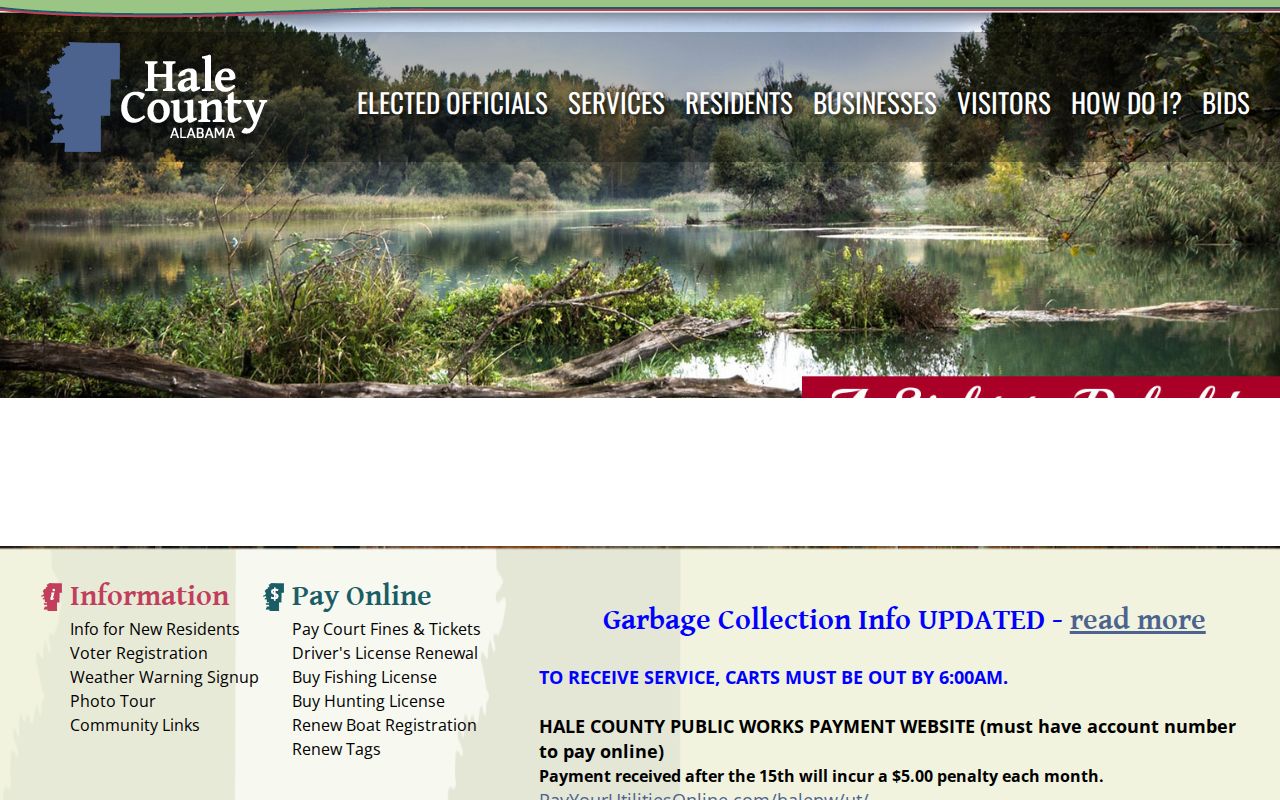 Hale County criminal history official county government page